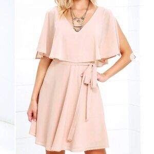 Lulus Butterfly With Me Peach Dress - XS